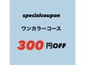 【11月12日13日来店限定】ワンカラーコース　300円OFF