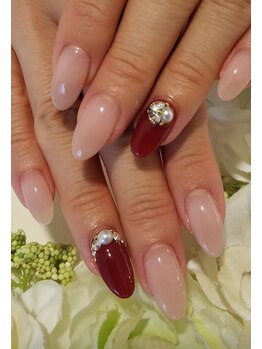 ネイルサロンシャネイル/ベージュ系ネイル