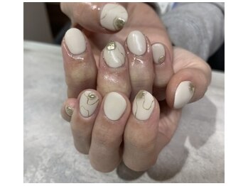 プティットスリール アイラッシュ 豊田店(Petit Sourire Eyelash)/【アートフリー】ホワイトネイル