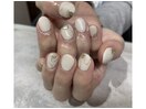 【アートフリー】ホワイトネイル