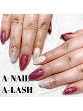 エーネイル エーラッシュ(A-NAIL A-LASH)/定額ネイル【倉敷】