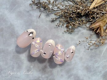 ヴィガー アンド ルックス 白金 目黒(Vigor&Looks)/フレンチ　リボンネイル