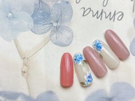 紫陽花ネイル
