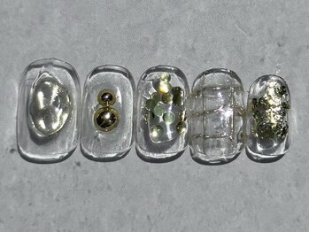 サニーサイド 梅田(Sunny side)/たっぷりGOLDネイル