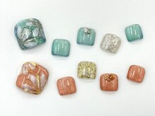 ネイルサロン クイール 小山店(NAIL SALON QUILL)/マグネットお花柄