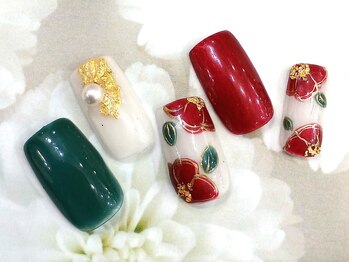 お花アートネイル