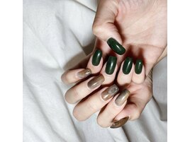 こっくり秋ネイル