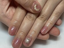 ゴッダスネイル(GODDESS NAIL)/ワンカラー＋パーツ2個7700円