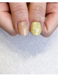 春色とハートホロネイル