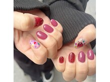 アトリエループ(atelier Loop by shiho)/shiho2本アート/ハートネイル