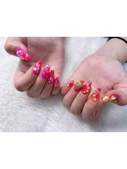 手描きアートが得意なサロン