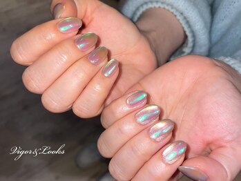ヴィガー アンド ルックス 白金 目黒(Vigor&Looks)の写真/【選べる定額コース】で季節感やトレンドを取り入れた旬なデザインをご用意♪可愛い指先で気分もUP☆