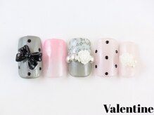 バレンタイン(Valentine)/★ガーリーネイル★13000