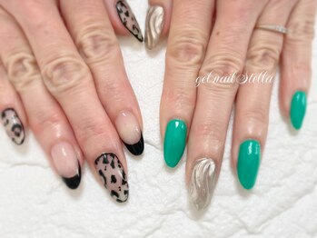 ジェルネイルステラ(gel nail Stella)/アシメ