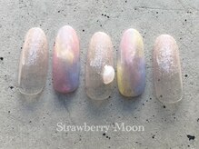 サロンストロベリームーン(Salon Strawberry Moon)/マグネットアートネイル　￥7980