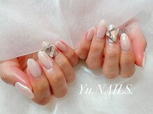 ユーネイルズ 恵比寿(Yu.NAILS.)/ハート◎オーロラネイル