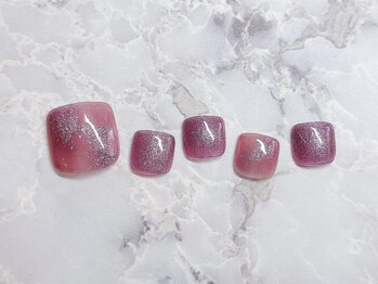 ネイルサロン クラーヴォ(cravo)/フットシンプルアートコース　14