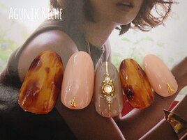【べっ甲ネイル】