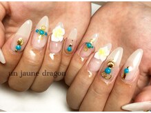 アン ジョーヌドラゴ/ホワイト☆3Dネイル