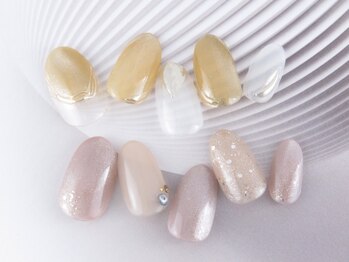 ネイルクロエ(NAIL KCLOE)/スモーキーピンク/フルデザイン