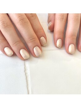 カミナネイル(KAMINA.nail)/キラキラフレンチネイル