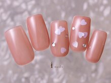 アイネイルズ 町田店(I nails)/シンプルホログラムハート7480円