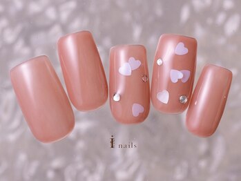 アイネイルズ 町田店(I nails)/シンプルホログラムハート7480円