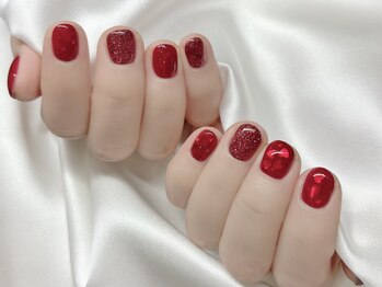 ハートホロネイル