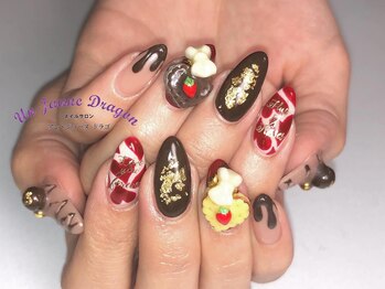 アン ジョーヌドラゴ/【自爪ネイル】ゴテゴテネイル