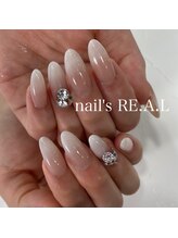 ネイルズリアル 倉敷(nail's RE.A.L)/ホワイトグラデーション