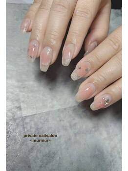 プライベート ネイルサロン マーマ(murmur)/マグネット×チークネイル