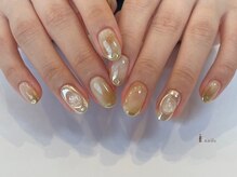 アイネイルズ 吉祥寺店(I nails)/天然石クリア淡色ニュアンス