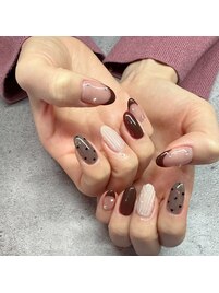 フレンチ × ワインレッド♪