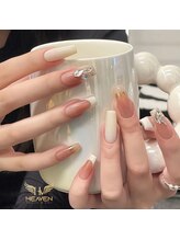 ヘブン ネイル 鶯谷(HEAVEN Nail)/かわいくて優しいデザイン