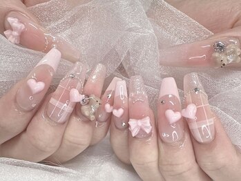 ニエ 新大久保店(Nie)の写真/【流行に敏感な方にもオススメ◎】韓国ワンホン/SNSで話題のトレンドネイルもお任せ下さい★