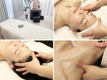 デコルテ・背中・頭皮を徹底ほぐし後リフトアップ小顔でスッキリ