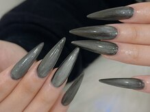 ネイルズバー 新宿店(Nails Bar)/ダークグレーワンカラーネイル