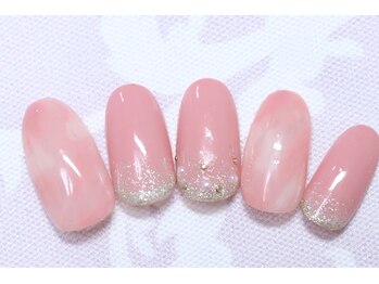 ローズクレア(Rose Crea)/タイダイ柄ネイル