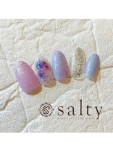 ネイルアンドアイラッシュサロン ソルティ 寺田町(salty)/フラワーネイル