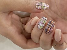 ミエレ(miele)/チェックツイードマットネイル