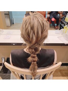 アトリエはるか コトチカ京都/ご友人とペアでヘアセット☆