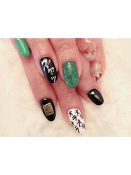 手描きアートが得意なサロン