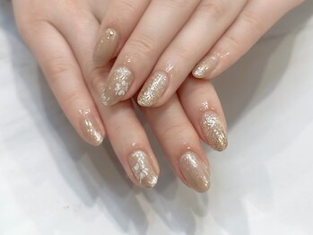 フラワーアートネイル