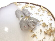 アルファ ネイルズ(ALPHA NAILS)/サンド風ネイル