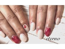 エテル(eterno)/赤べっ甲ネイル