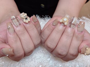 レアネイル 新宿(le'a nail)/くまちゃんネイル
