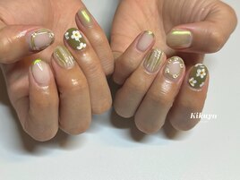 手描きフラワー