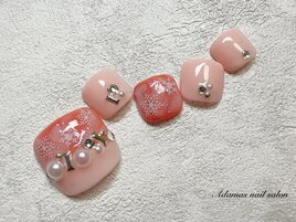 雪の結晶Footネイル