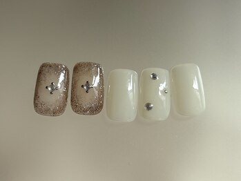 個性派ニュアンスネイル