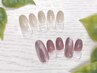 ＃ニュアンスネイル＃シンプル＃透明6500円→5500円